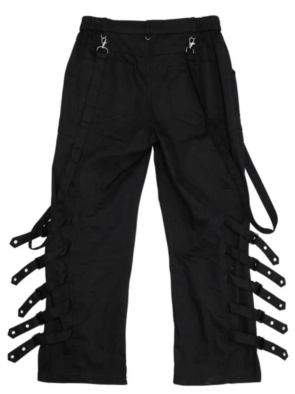 NEW ACDC RAG Punk Revival Multi Side Belt Pants